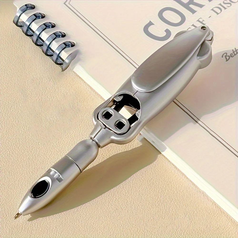 1pc Transforming Novelty Pen: Lightweight, Plastic, Fine Point, Suitable, Stress-Relieving Writing Tool
