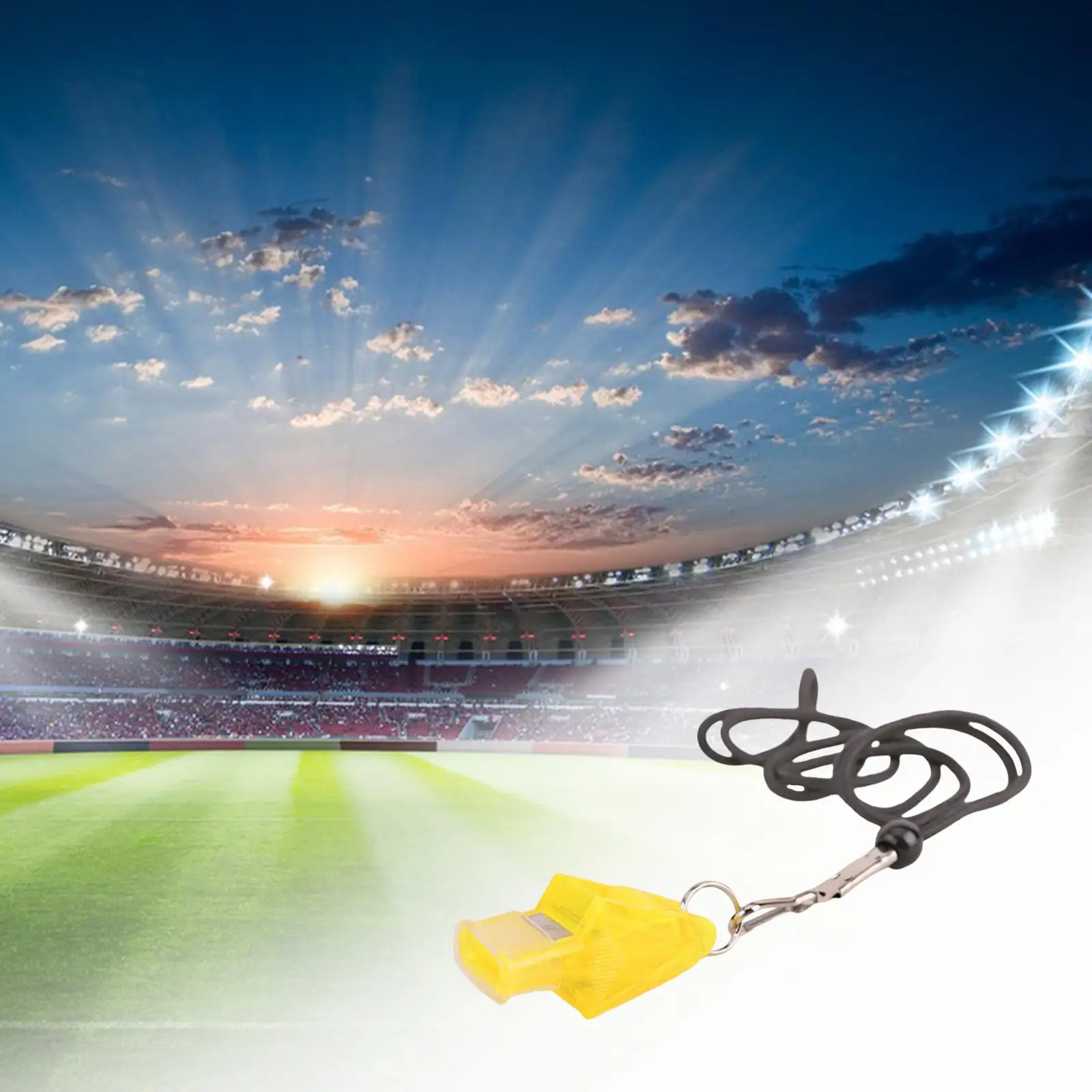 Fischietto sportivo con cordino super rumoroso per basket, calcio, pallavolo