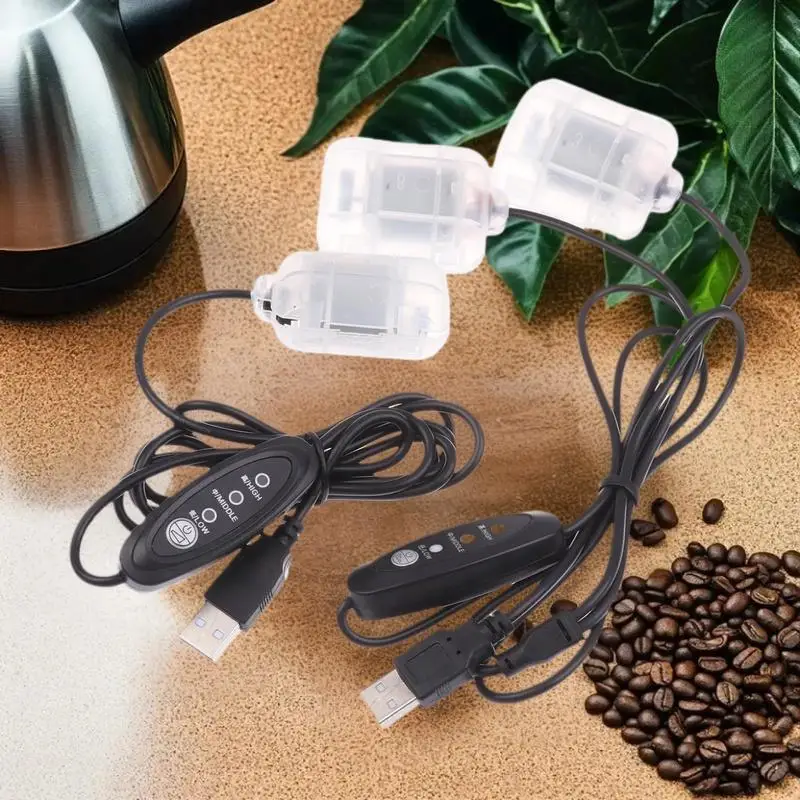 3-Speed USB Massage Motor DC 5V Low Noise Durable Dual/Single Head Vibrating Massager for Pillow/Cushion/Waist