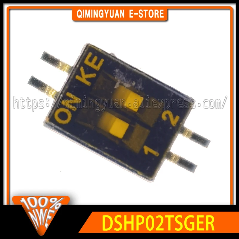 New and original 20~100pieces DSHP02TSGER 2-position 2-way 1.27 miniature 2-speed dial switch