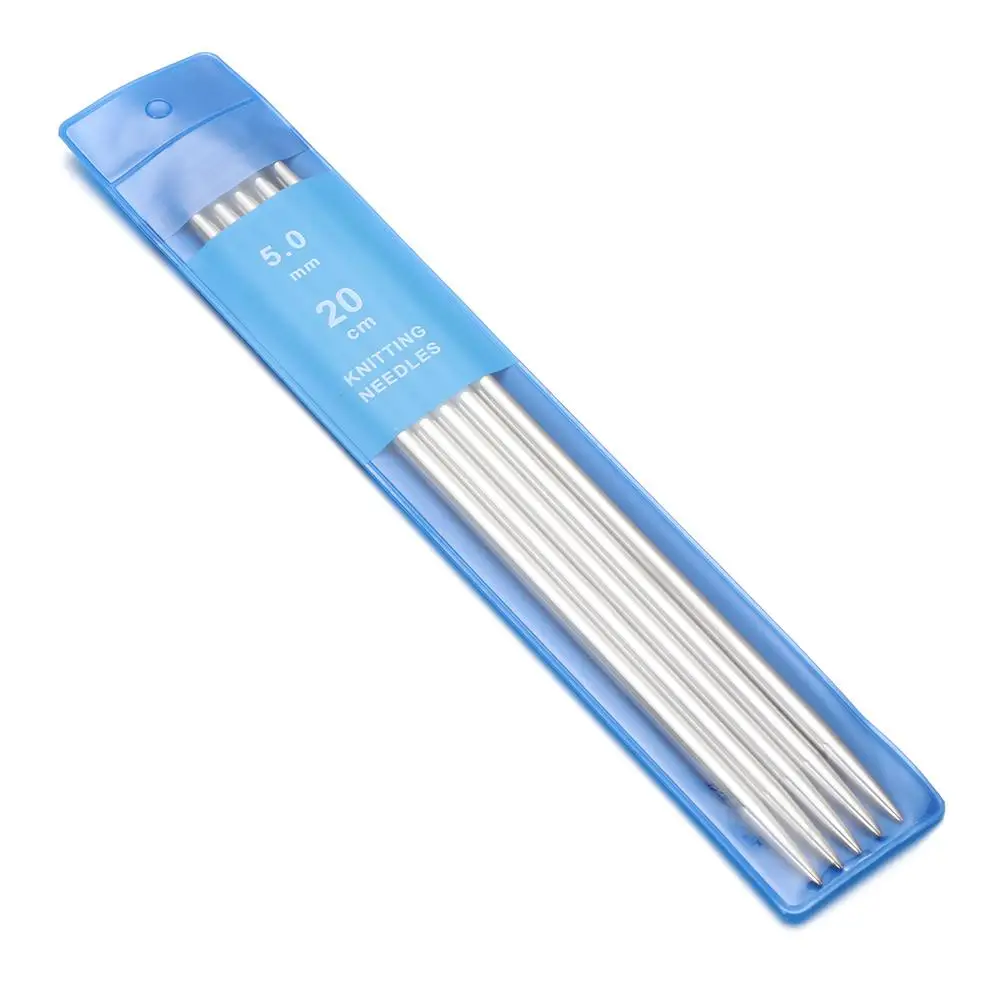 5 قطعة/المجموعة متعدد الألوان الغزل DIY سترة نسج الحرفية مجموعة أدوات الحياكة مستقيم إبر الحياكة الكروشيه السنانير المعادن الكروشيه #2