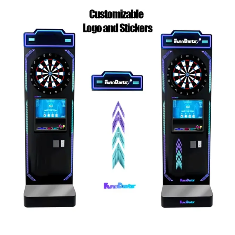 Commercial Coin Operated Electronic Dart Machine Factory Price Arcade Game for Bar with Dartboard Custom