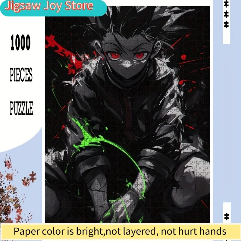 

1 коробка популярных аниме-пазлов, 50*70 см/19,7*27,6 дюймов, крупногабаритный яркий пазл для самостоятельной сборки, подходит для домашнего декора