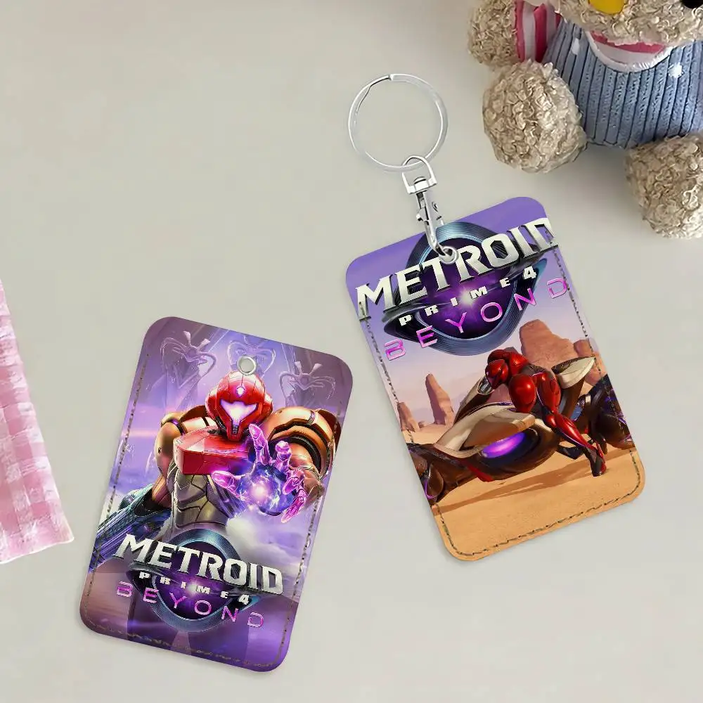 لعبة M-Metroid P-Prime-S 4 حامل بطاقة المفاتيح حلقة رئيسية قفل الباب الوصول واقية للهدايا الأمنية