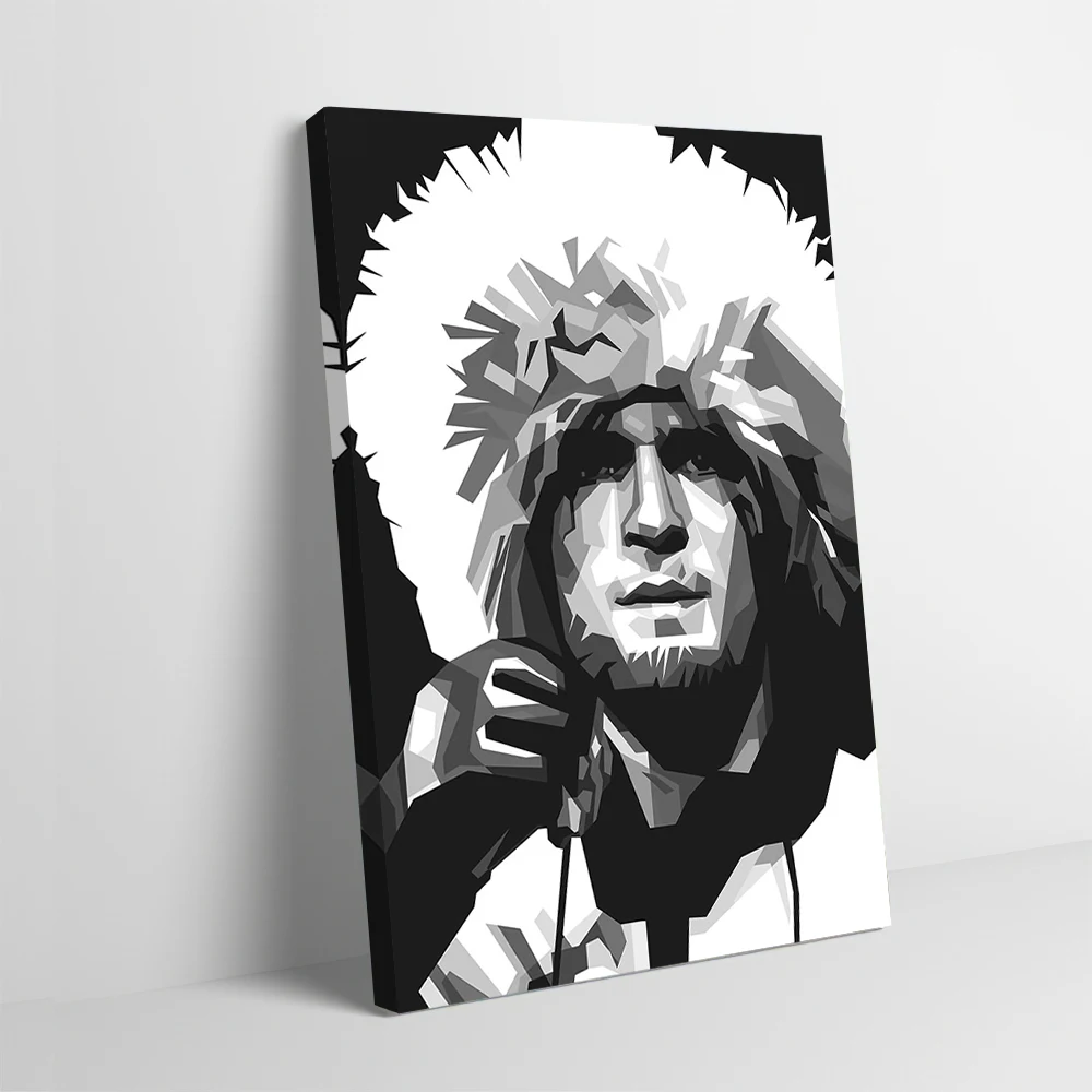 ملصق خبيب نورماغوميدوف مطبوع قابل للتخصيص على القماش للصور جدار الفن غرفة تزيين الديكور الداخلي للمنزل #1