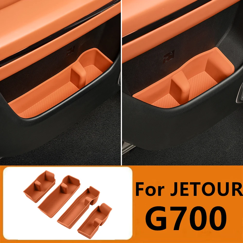 

Органайзер для дверных карманов автомобиля, подходит для CHERY JETOUR G700 2025 2026, аксессуары для улучшения интерьера, подкладка для хранения в четырех дверных слотах