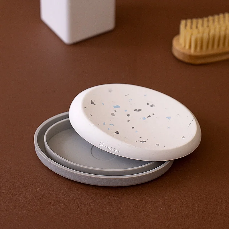 Popular Diatomaceous Earth Soap Holder Soap Box Bathroom Absorbent Washbasin Bathroom Supplies