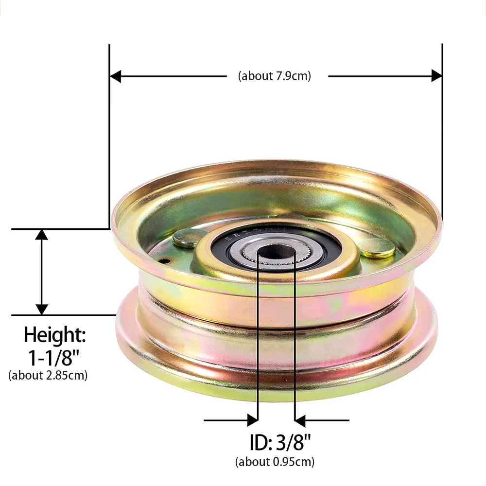 1PCS 756-04224 756-0981 956-0981 Mower Single Slot Color Zinc Pulley ​IDLER PULLEYS for Cub Cadet MTD Troy-Bilt