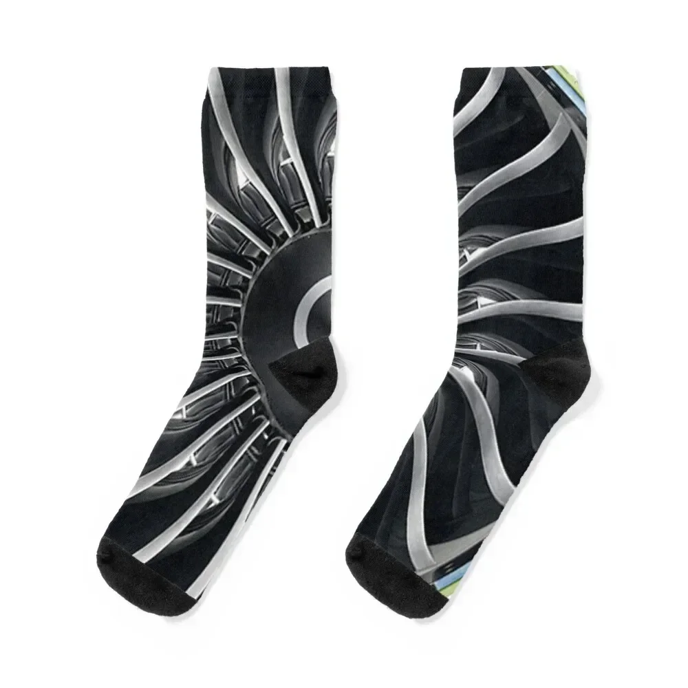 GE90 Jet Engine Socks cycling cotton Toe sports Women Socks Men's