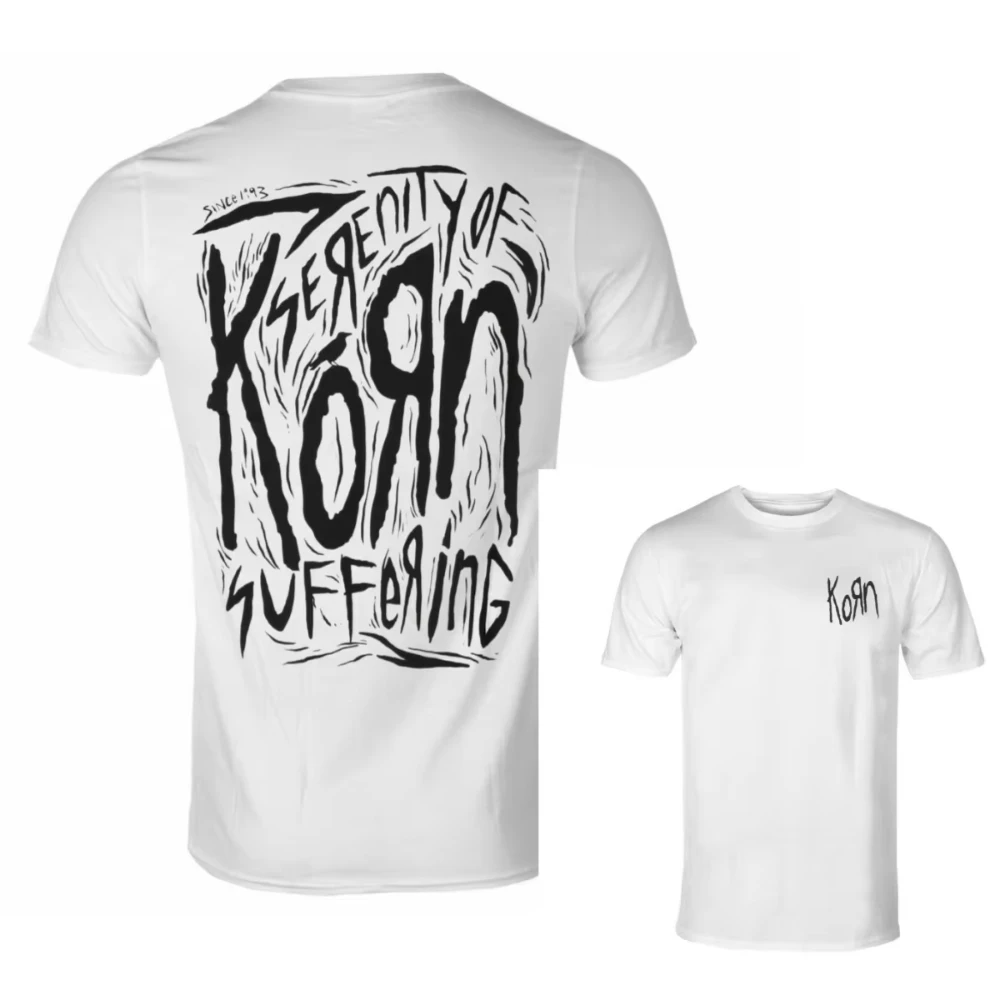 2026 Summer Korn Sick And Twisted Tour Double Sided Print T Shirt Nu Metal Band Vintage Oversized Cotton Unisex Tee Top