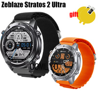 Band For Zeblaze Stratos 2 Ultra Smart watch Strap Nylon Adjustable Soft Bracelet FOR Women Men Belt Screen protector film