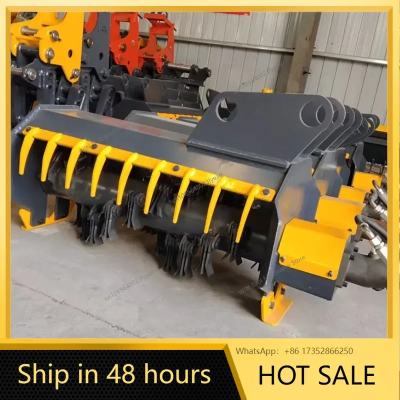 weed shrub crushing equipment, excavator accessory pioneer, excavator hydraulic brush cutter
