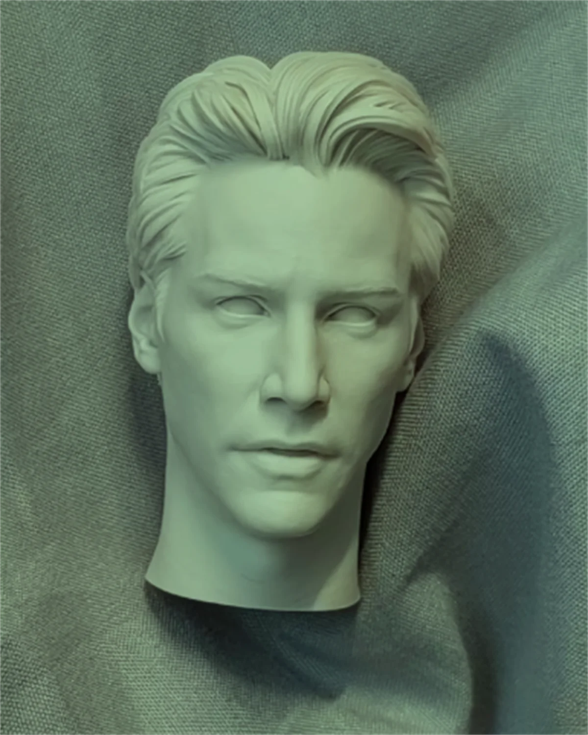 1/6 Scale Male Head Carving Keanu Reeves Movie Actor   Model For 12