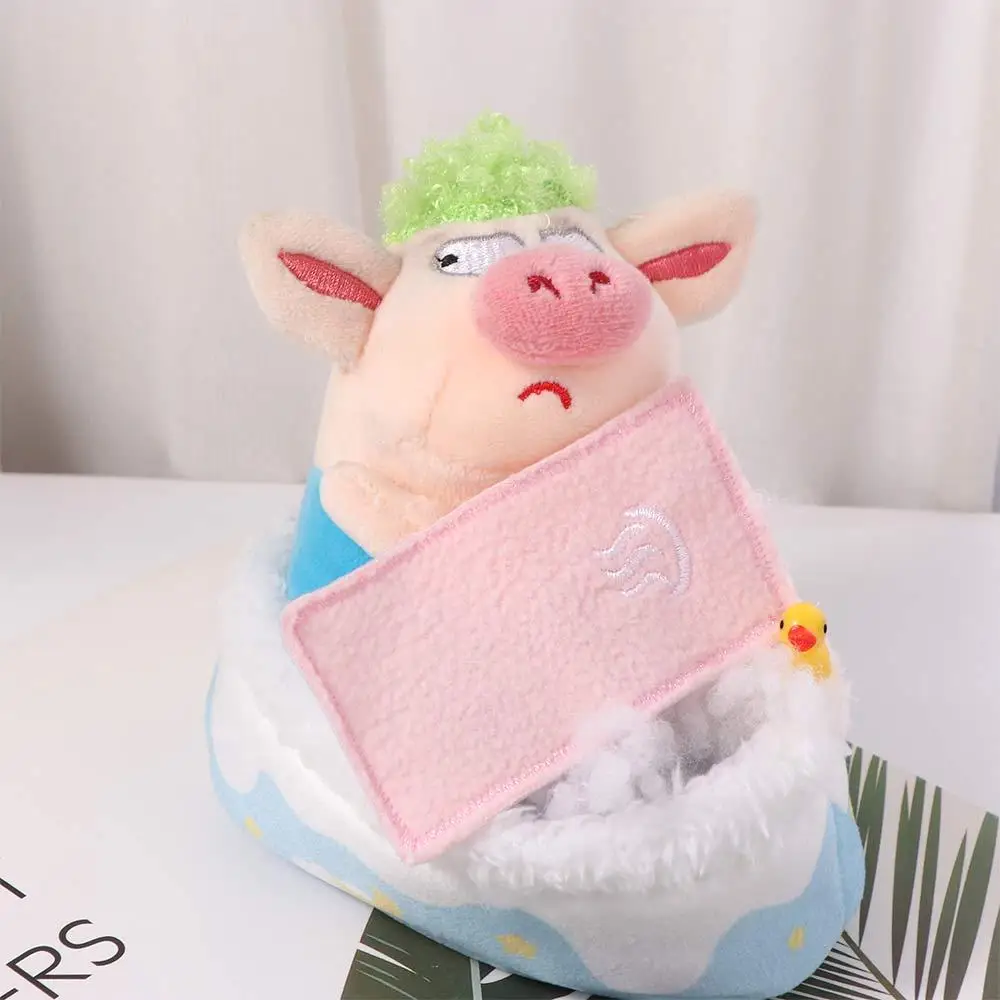 Adorabili mini mobili bambola di cotone vasca da bagno scena decorazione ornamento bambola sacco a pelo giocattolo fai da te Kawaii 10 cm bambola vasca da bagno puntelli foto
