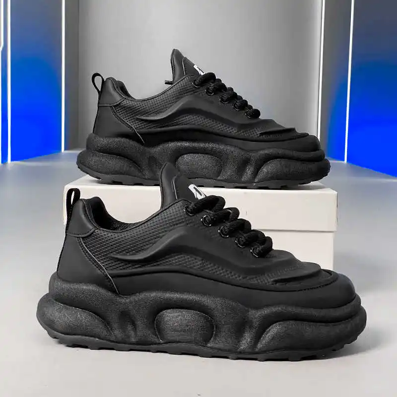 

Мужские новые ботинки, увеличивающие рост, повседневная обувь, кроссовки Due To 35, спортивные кроссовки в стиле ретро, известный бренд, модная крутая легкая атлетика