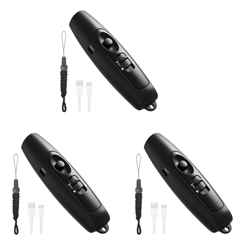 Silbato electrónico SQPP-3X con carga USB, silbato de emergencia para profesores de entrenadores de árbitro, para juegos deportivos al aire libre y Camping