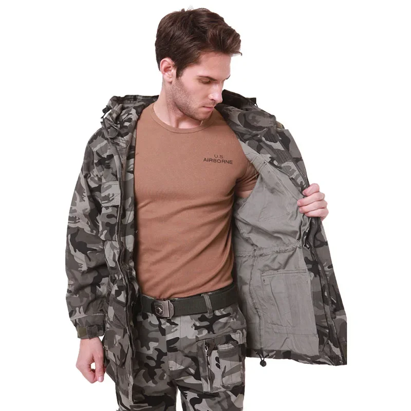 Classic M65 Tactical Trench Men Windbreaker Coat Pure Cotton Solid Men\'s Clothing Winter Fleece Hunting Jacket