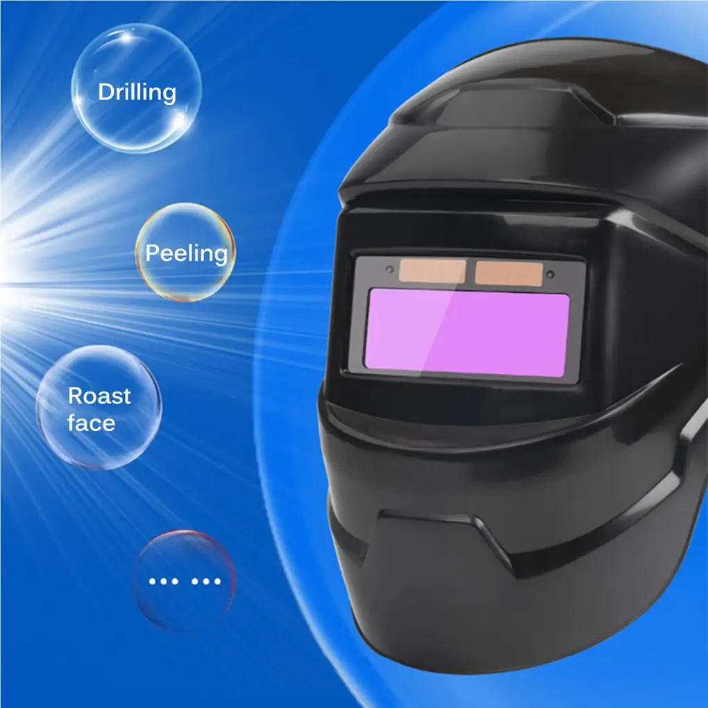 Casco de soldadura a prueba de luz, herramienta de soldadura, atenuador de soldadura que cambia de Color