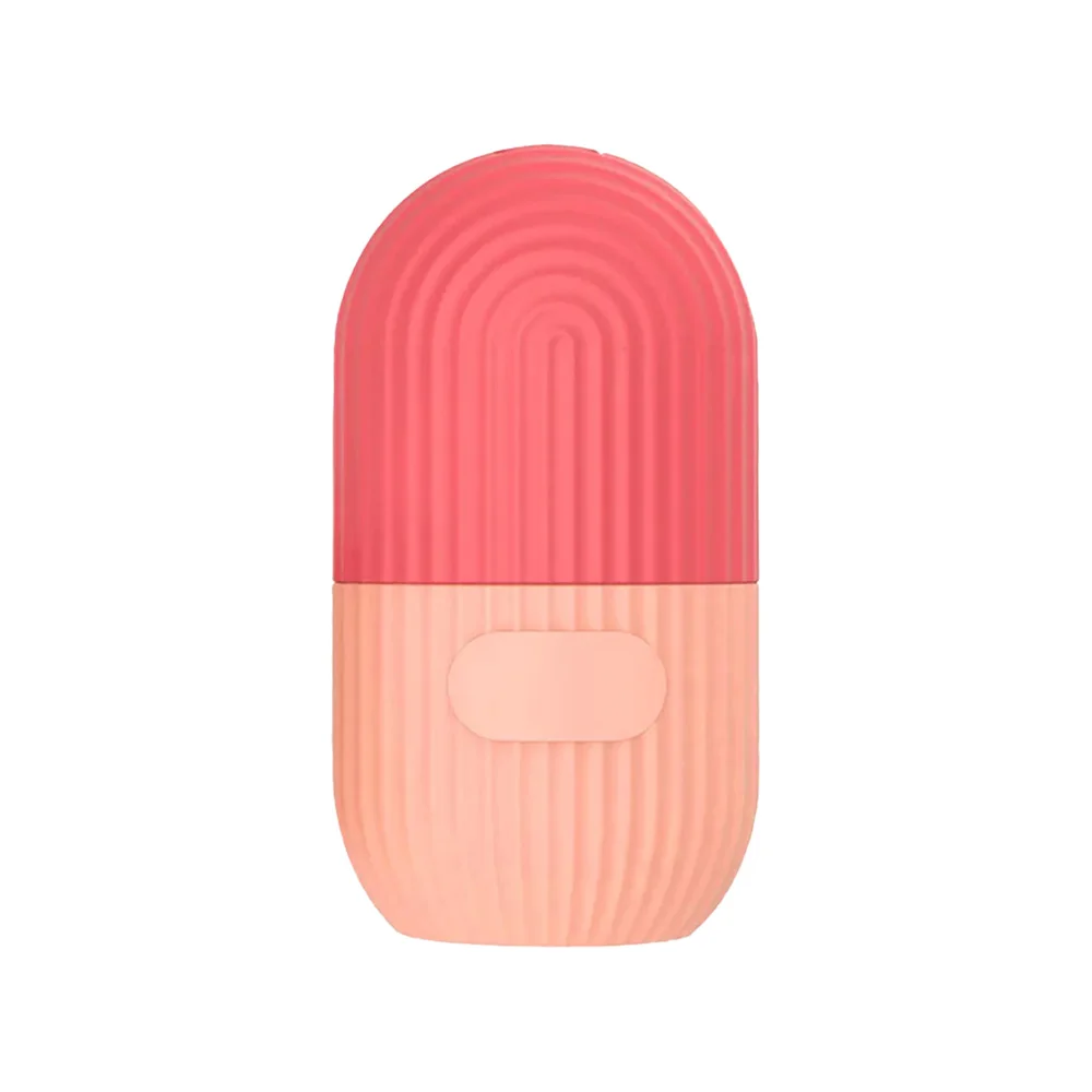 Rolo de gelo facial e conjunto de moldes de máscara facial de silicone - ferramentas de massagem e cuidados com a pele refrescantes para pele brilhante (silicone e resina)