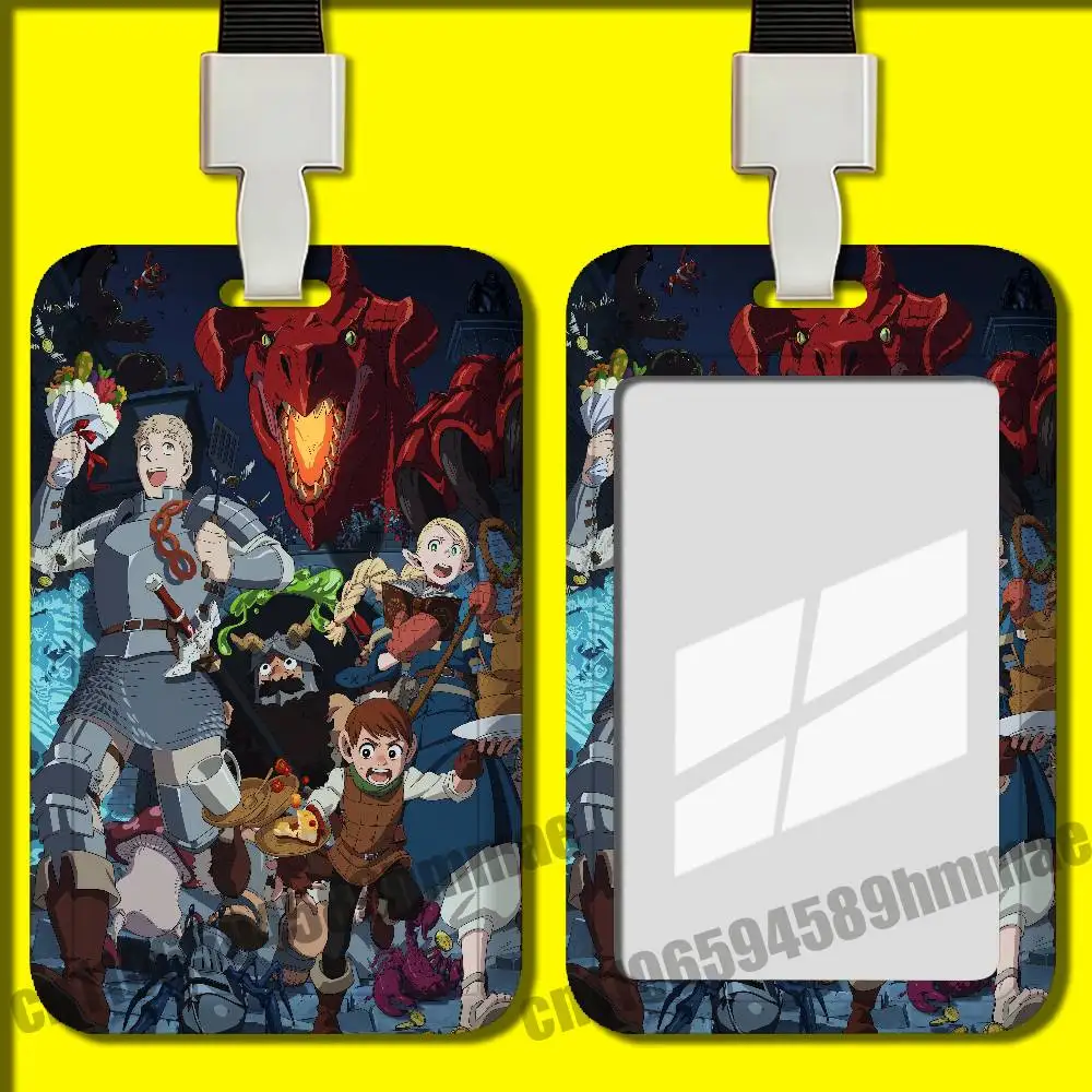 For Delicious in Dungeon Employee ID Card Holder Office Badge Student Bank Work Credit Holders Hard