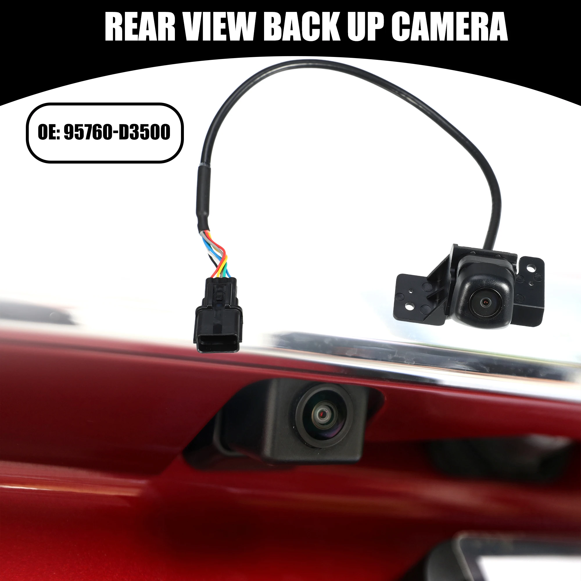 

UXCELL Rear View Back Up Camera No.95760-D3500 for Hyundai Tucson 2018 Plastic Black