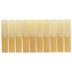 10-pack Pieces Strength 1.5 Bamboo Reeds for Bb Tenor Saxophone Sax Accessories