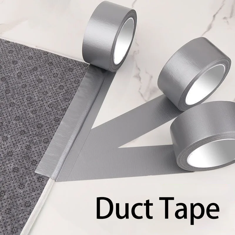 10mm-60mm Width Adhesive Fabric Duct Tape Strong, Carpet Tape Waterproof, White Tape Decorative, 10 Meter Automotive Fabric Tape