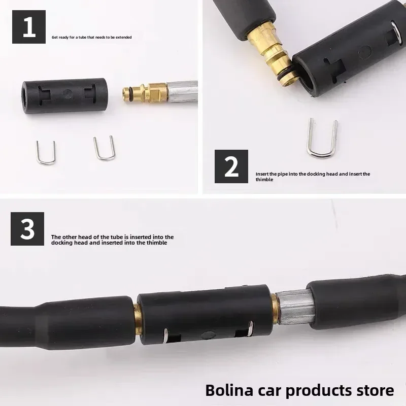 

Cylindrical extension for Kahr Kärcher K1 K2 K3 K4 K5 K6 K7 high-pressure car wash hoses