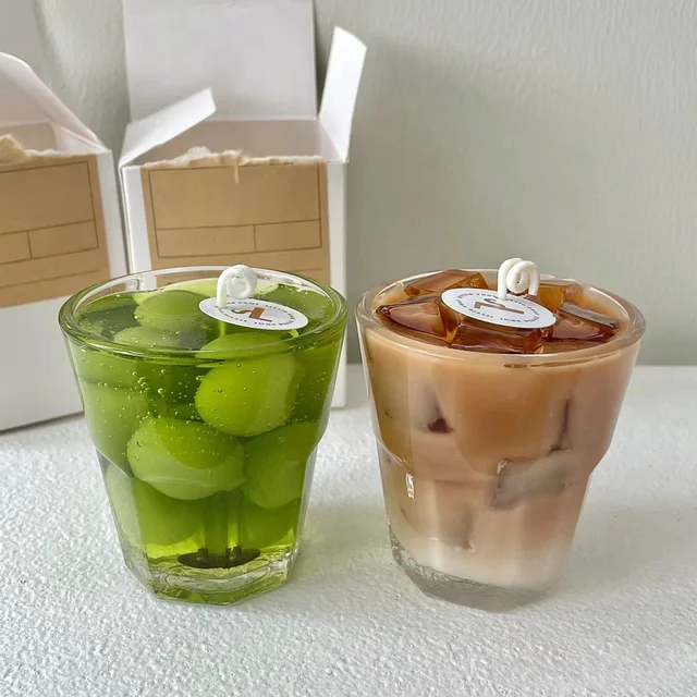 Symulacja winogron Świeca zapachowa Silikonowa forma Owoce Mleko Herbata Dekoracja Świeca modelująca Diy Forma gipsowa Mochi Squishy Toy Mould