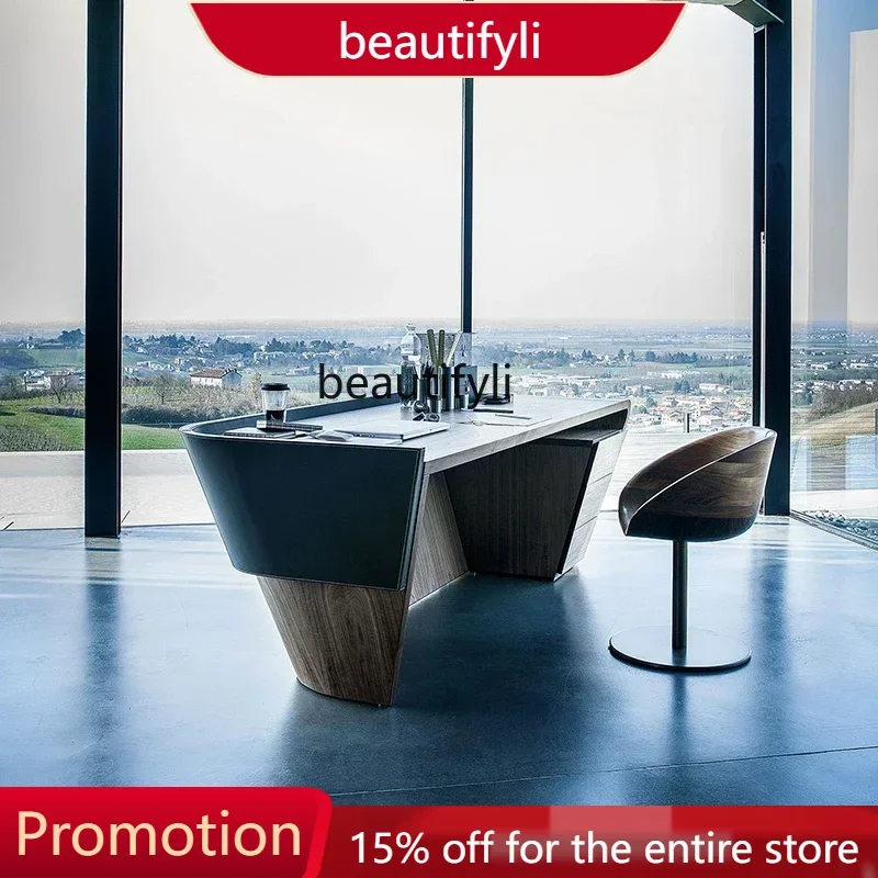 

X188 lxOffice, boss table, simple modern home single person writing, high-end leadership president table