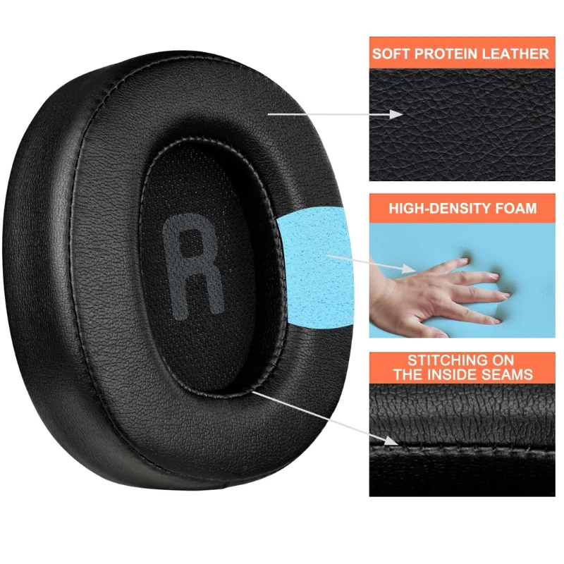 Ohrpolster für JBL Tune 700BT, 710BT, 720BT, 700BTNC, 750BTNC, T760NC, 770NC Ersatz-Ohrpolster Ohrmuscheln Weiche Memory-Schaum-Abdeckungen – Detail 4