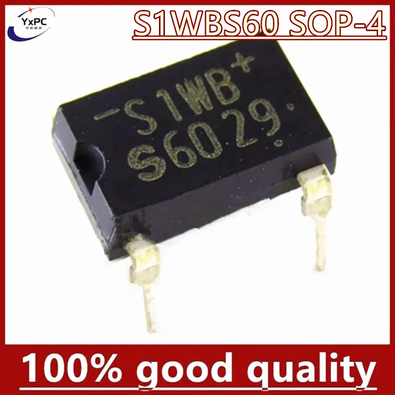 10pcs S1WBS60 SOP-4 1A 600V DIP-4 S1WB S1WB60