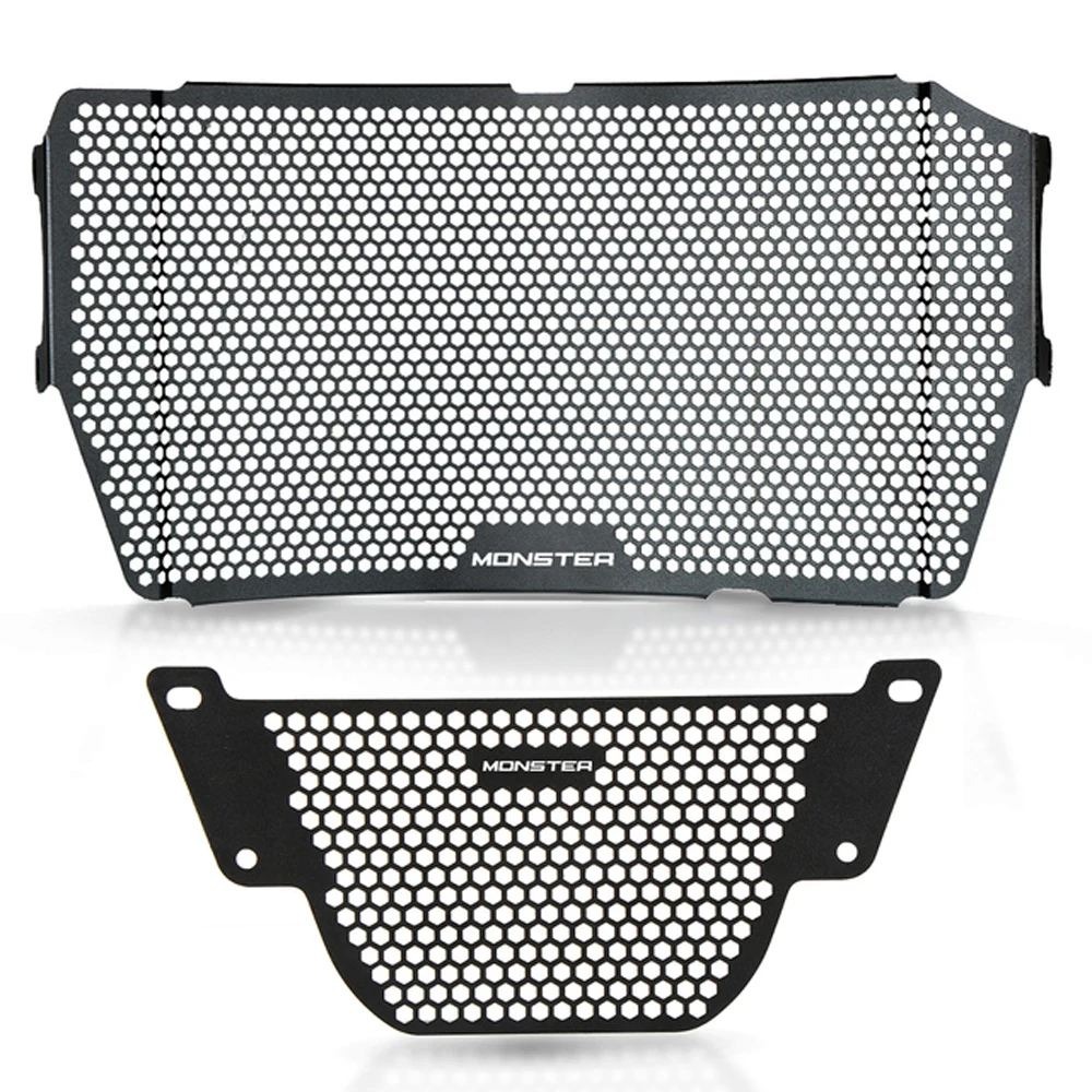 

For Ducati Monster 821 1200 S 2013 -2015 2016 2017 2018 2019 2020 2021 Radiator Grille Guard Cover Oil Cooler Guard Engine Guard