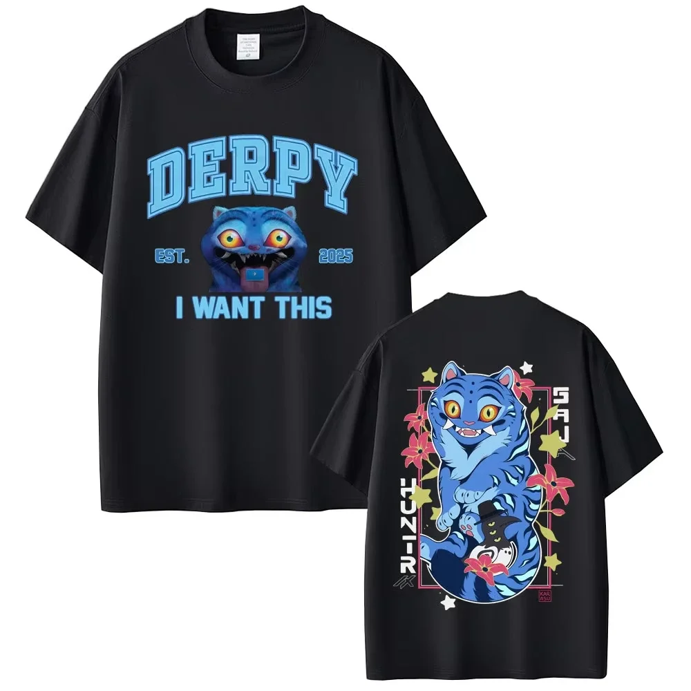 

Movie KPop Demon Hunters T-shirt Rumi Mira Zoey T Shirts Saja Boys Tshirt Derpy Tiger T-shirts Men Women Fashion Casual T Shirt