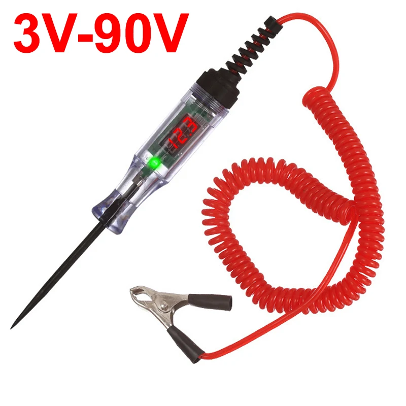 NEW 2026 6V 12V 24V Car Truck Voltage Circuit Tester Digital LED Probe Test Pen Auto Diagnostic Repair with Measuring Function