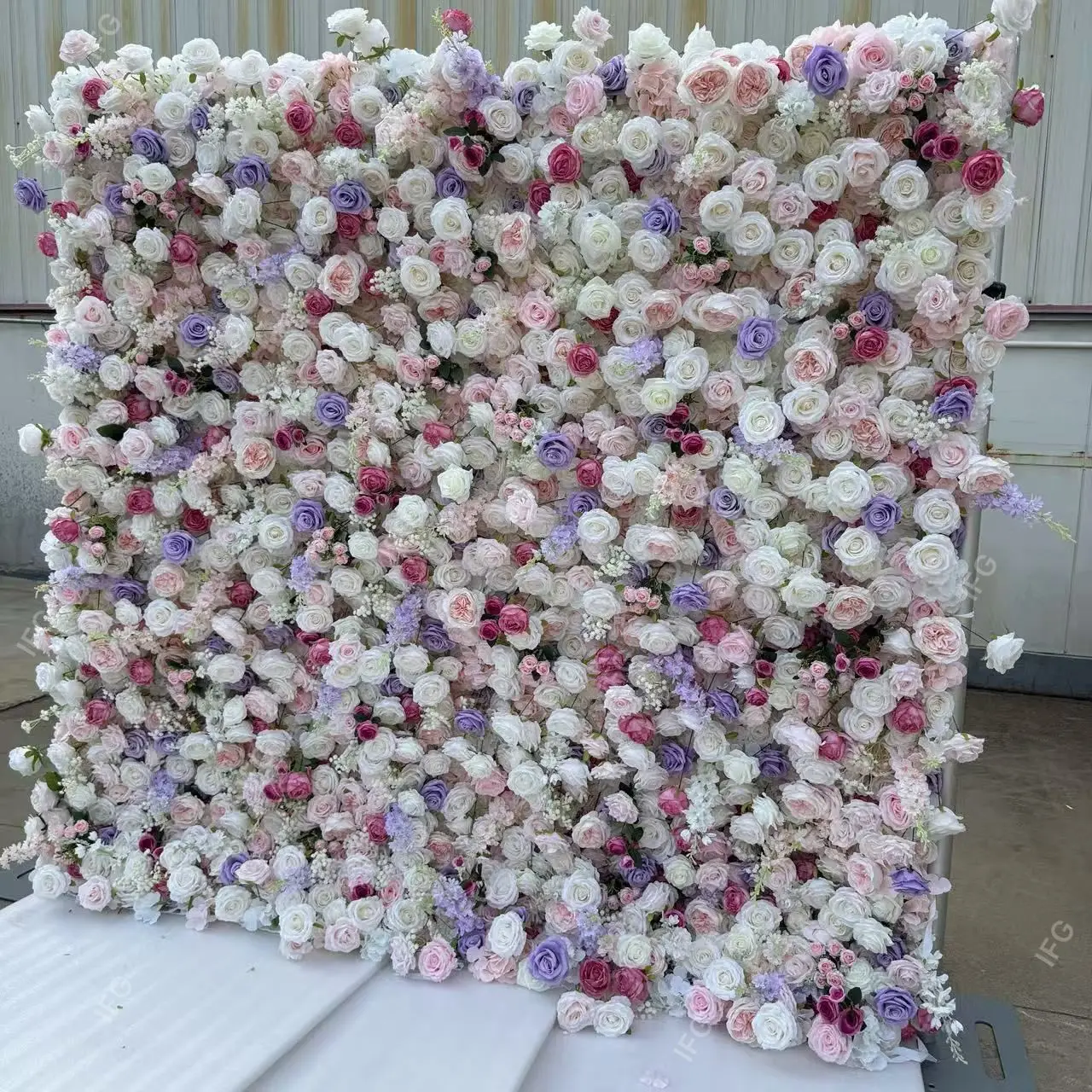 

IFG5D Cloth Bottom Gradual Change High Density Cloth Bottom Simulation Flower Wall Simulation Rose Flower Green Plant Simulation