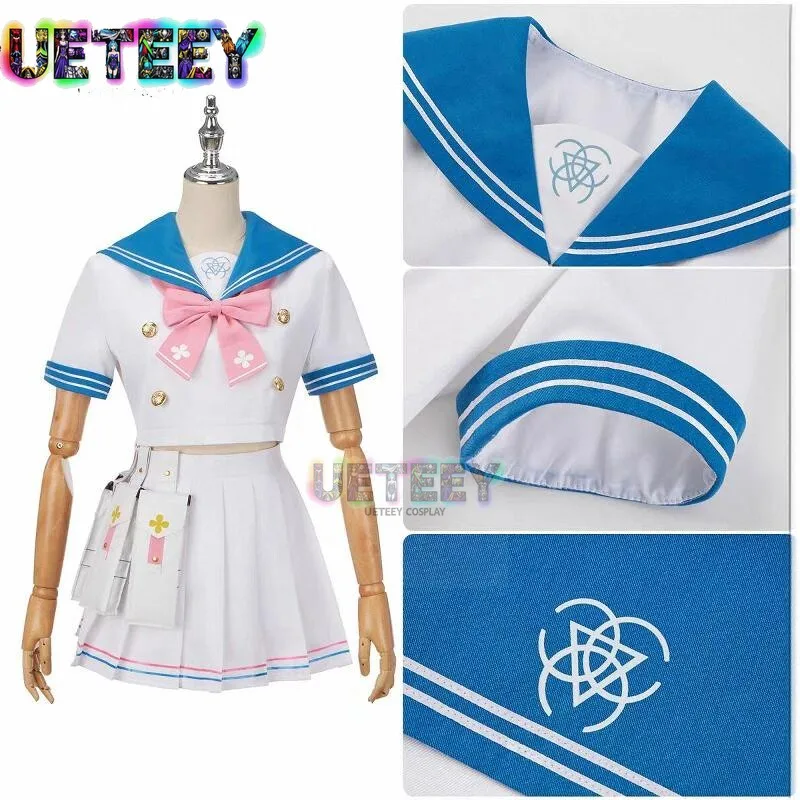 UETEEY الأزرق الأرشيف Urawa Hanako تأثيري حلي يمكن ارتداؤها يوميا هالوين زي مجموعة حجم مخصص