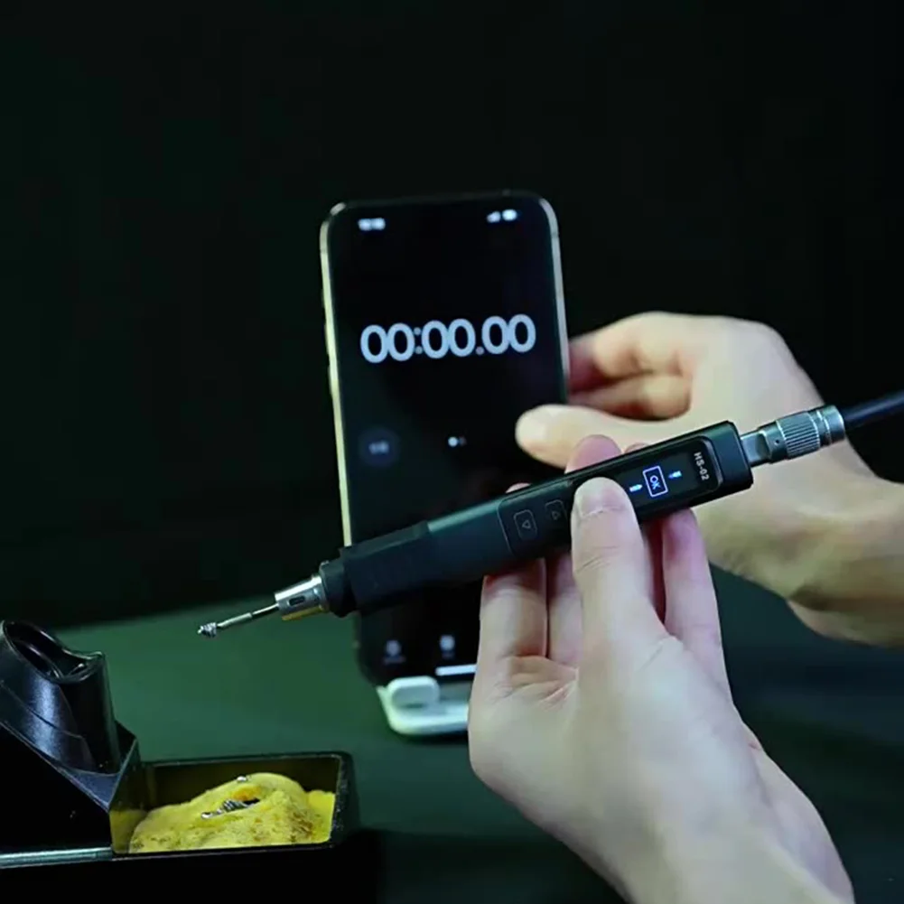 100W Portable Soldering Iron Kit with Fast Heating and Clear Temperature Display for Electronics Repair and DIY Projects