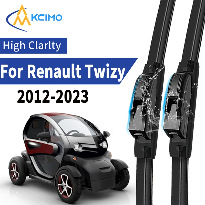 

2pcs Car Front Wiper Blades For Renault Twizy 2012-2023 Windscreen Windshield Wipers Silent Rubber Auto Accessories Replacemen