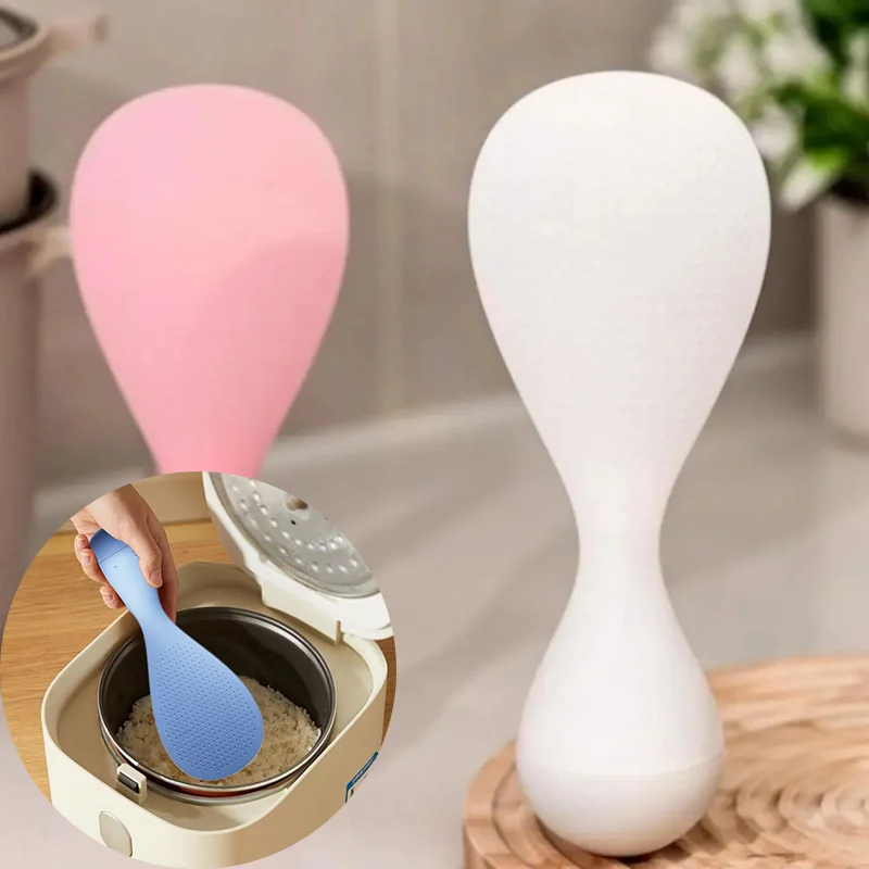 

Пищевая вертикальная наклонная ложка для риса, антипригарная ложка для риса, устойчивая к высоким температурам, утолщенная ложка для риса, электрическая рисоварка для риса