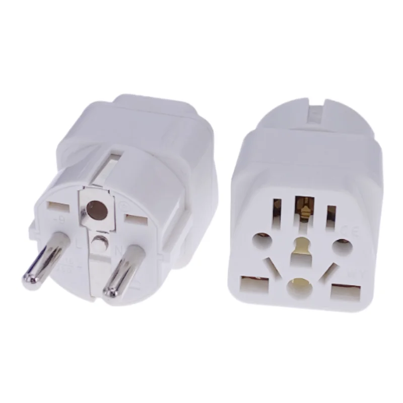 New Universal Italy Switzerland India UK US AU to EU German Russia AC Power Socket Schuko Plug Travel Charger Adapter Converter