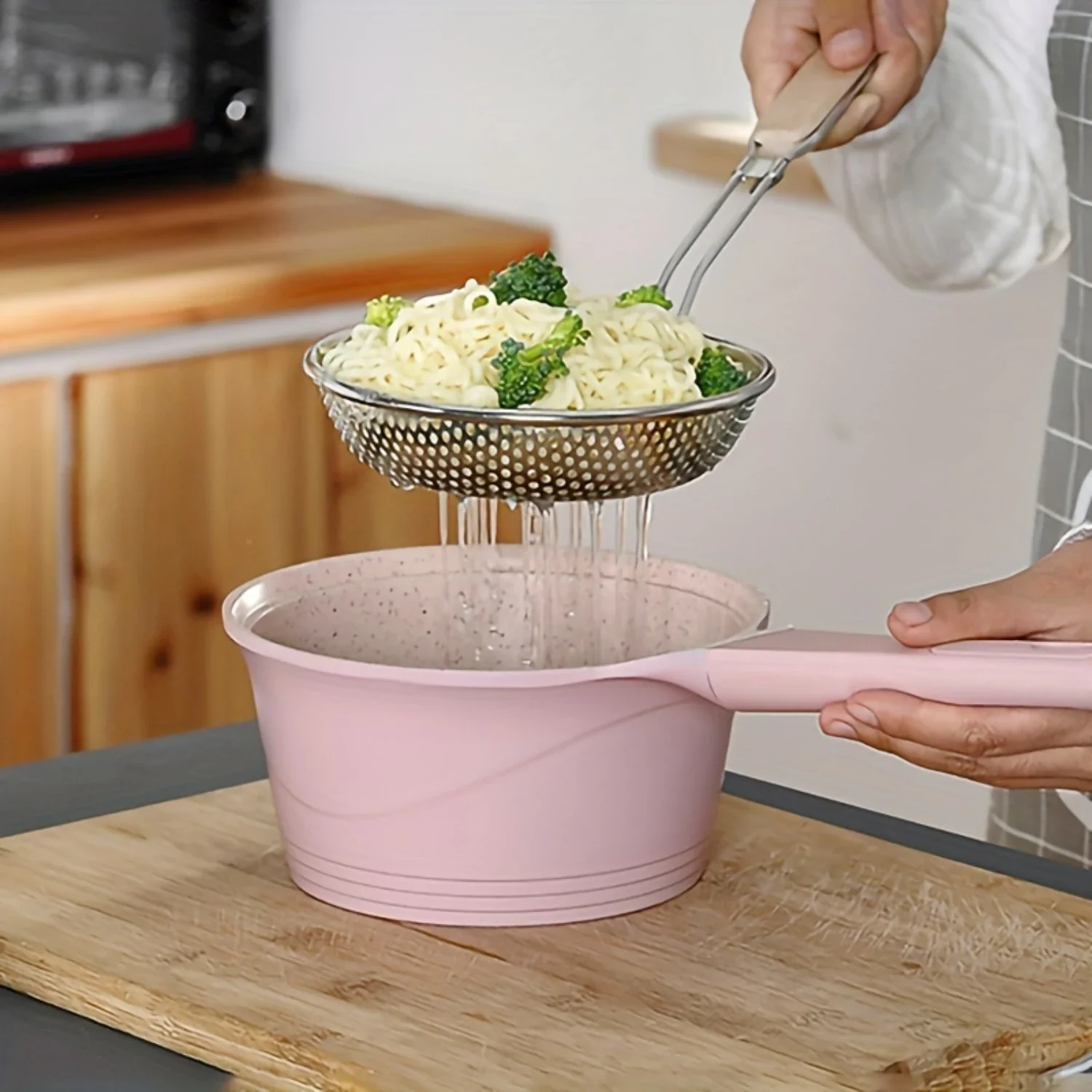 Stainless Steel Kitchen Strainer Set - Ideal for Frying, Pasta & Baking