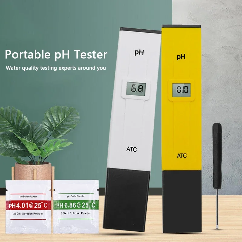 PH Meter Digital PH Tester Water Quality Testers Acidity Measure Device Water Pool Aquarium Hydroponics Home Brew 0-14pH