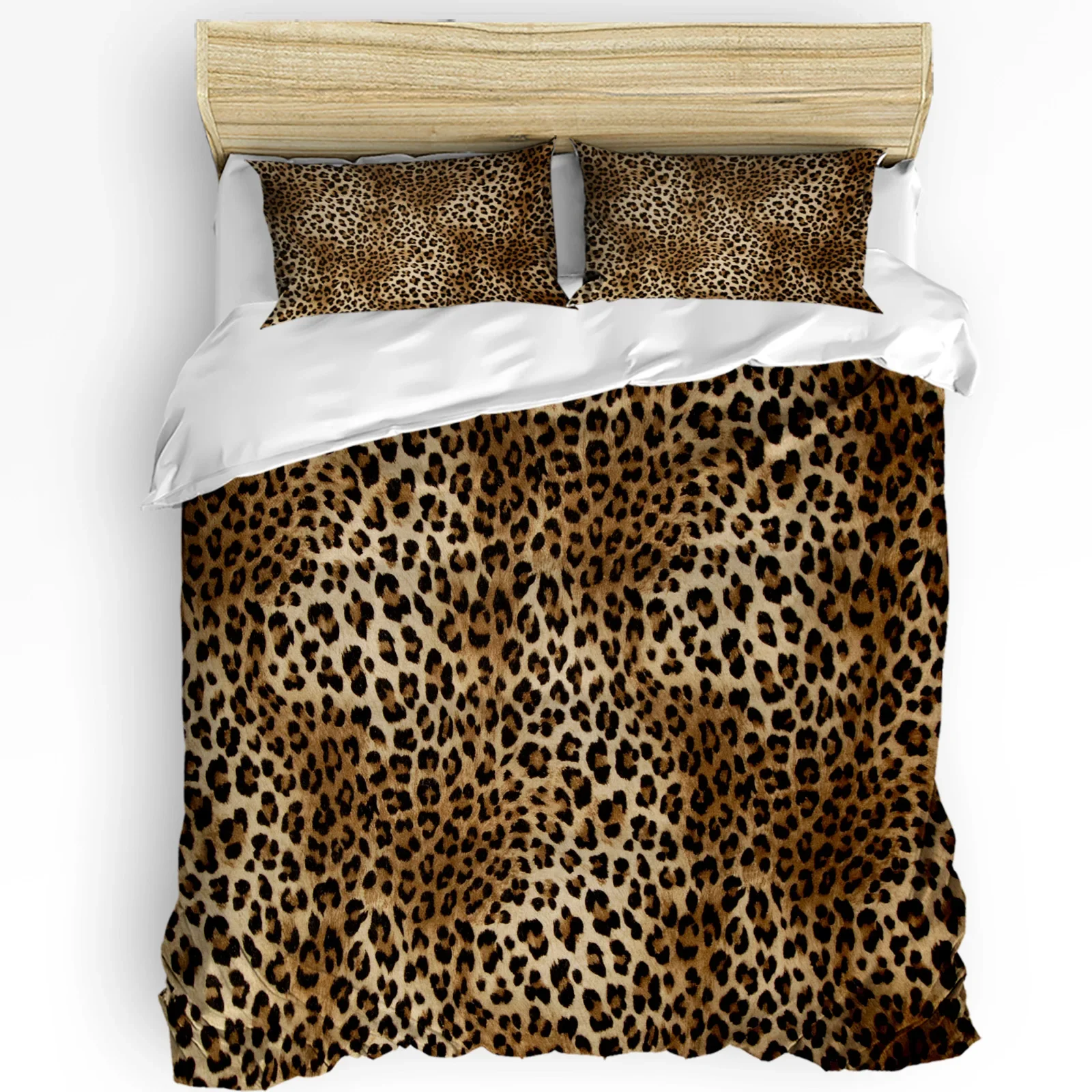 

Leopard Print Printed Comfort Duvet Cover Pillow Case Home Textile Quilt Cover Boy Kid Teen Girl Luxury 3pcs Bedding Set