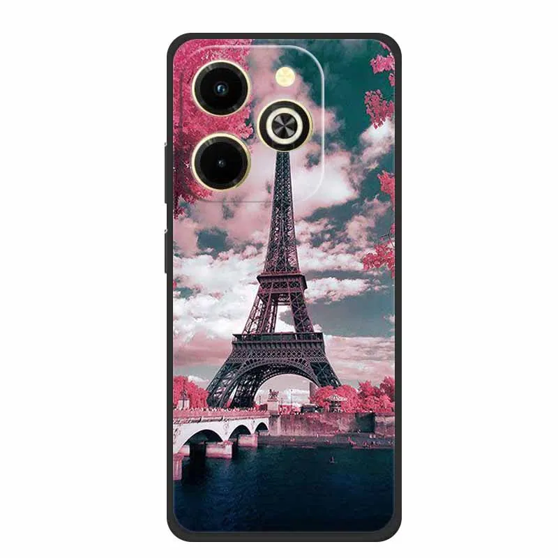 For Infinix Hot 40i Case Phone Cover Shockproof TPU Soft Silicone Fundas for Infinix Hot40i 4G X6528B Luxury Coque Cartoon Capa