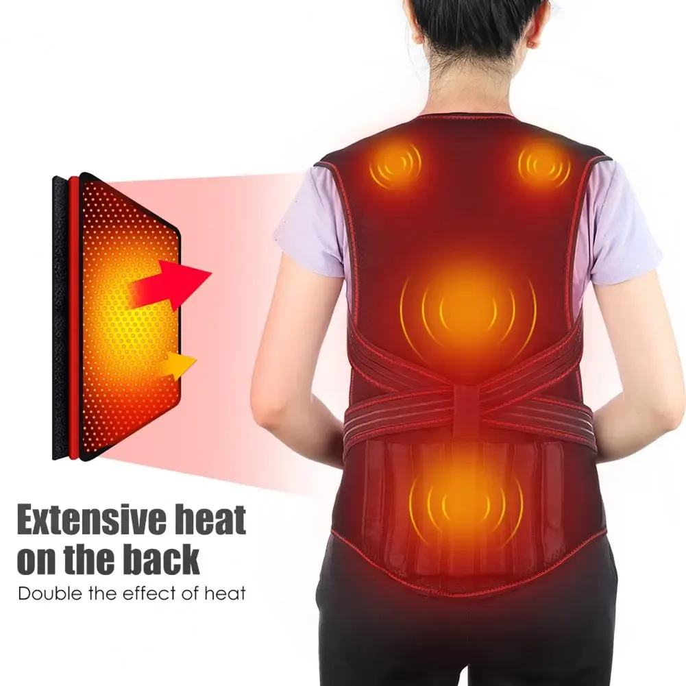 Physiotherapy Vest 108 Magnets Therapy Back Support Brace Self-heating Waistcoat Lumbar Shoulder Joint Support Belt Hiking Vest