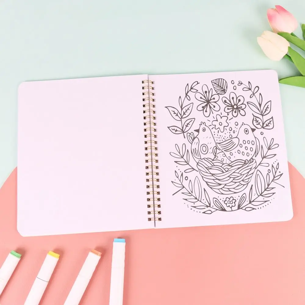Floral Patterns Adult Coloring Book Funny Dirty Word Stress Relief Swear Words Painting Books Relaxation Creative Graffiti Book