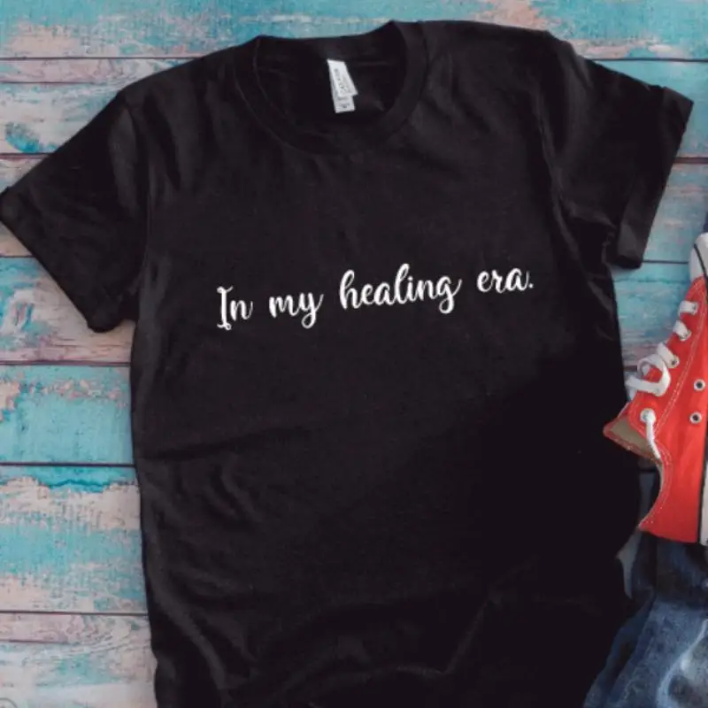 

In My Healing Era Black T Shirt