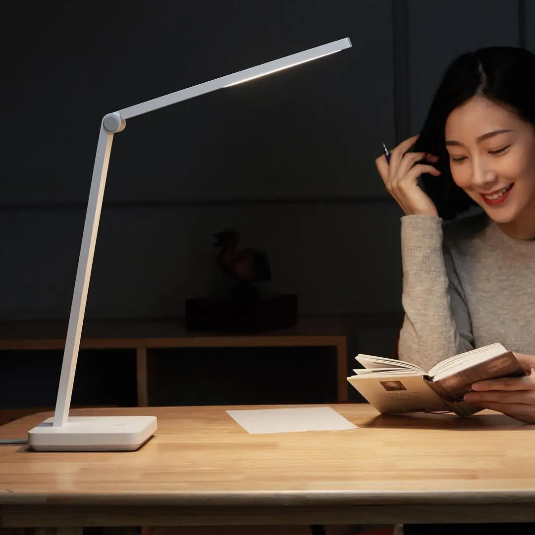 Mijia Smart Desk Lamp Lite LED Eye Protection 4000K 500 Lumens Dimming Table Light Night Lamp Bedside Work with Mi Home APP