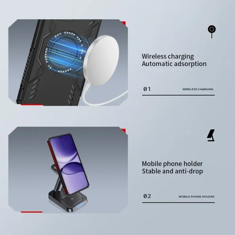 Защитный чехол для объектива, рассеивающий тепло чехол для Xiaomi Poco F7 5G, чехол с магнитной беспроводной зарядкой, чехол Fundas